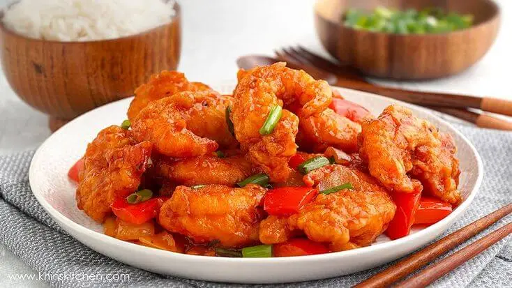 Dragon House Sweet and sour prawns