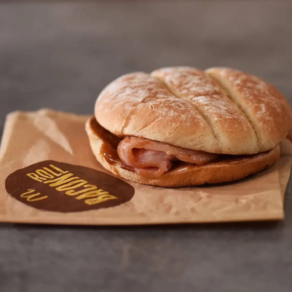 McDonald’s Bacon Roll with Brown Sauce