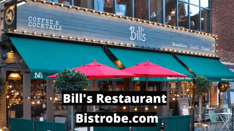 Bills menu with prices in the UK