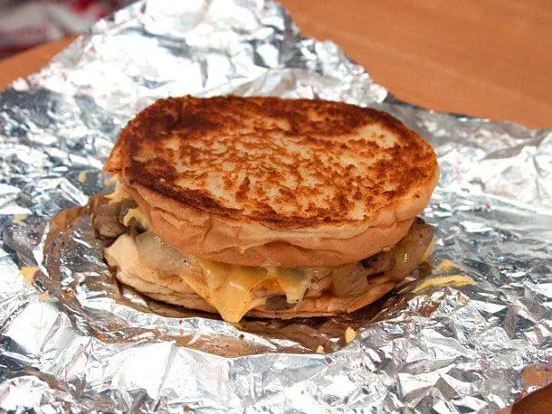 Five Guys Grilled Cheese Sandwich