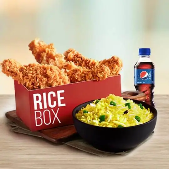 KFC Rice Box Menu Prices 2023 in the UK