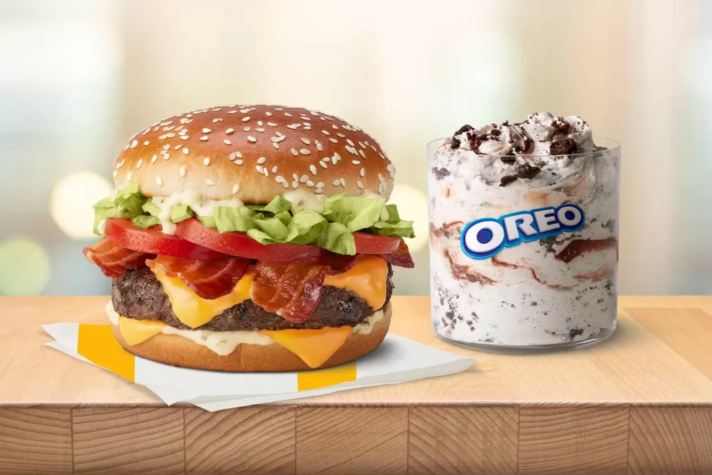 McDonalds New Edition menu 2022,  Smoky BLT Quarter Pounder with Cheese and Oreo Fudge McFlurry 