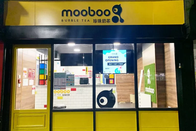 Mooboo Bubble tea menu and prices in the UK