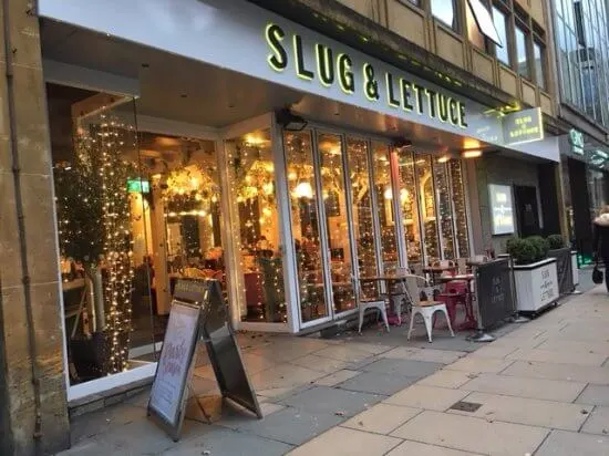 Slug and Lettuce Menu and prices in the UK